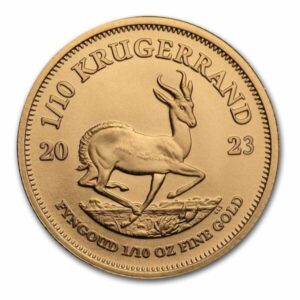 2023 South African Gold 1/10Oz Bullion Krugerrand